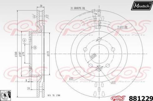 Maxtech 881229.0080 - Discofreno autozon.pro