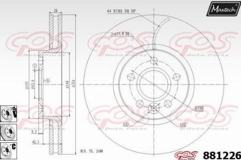 Maxtech 881226.6880 - Discofreno autozon.pro