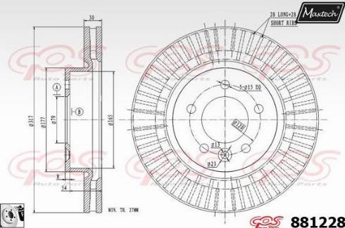 Maxtech 881228.0080 - Discofreno autozon.pro