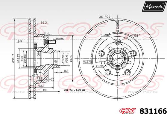 Maxtech 881228 - Discofreno autozon.pro