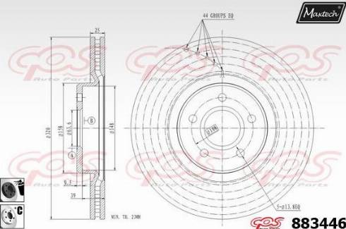 Maxtech 883446.6060 - Discofreno autozon.pro