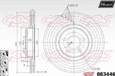 Maxtech 883446.6880 - Discofreno autozon.pro