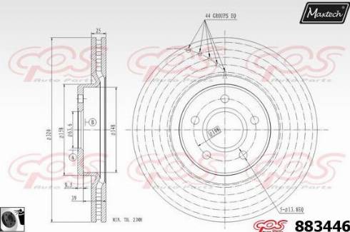 Maxtech 883446.0060 - Discofreno autozon.pro