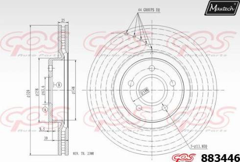 Maxtech 883446.0000 - Discofreno autozon.pro