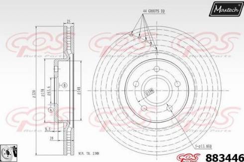 Maxtech 883446.0080 - Discofreno autozon.pro