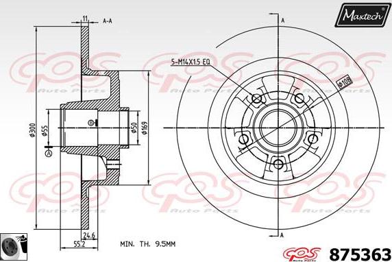 Maxtech 883446 - Discofreno autozon.pro