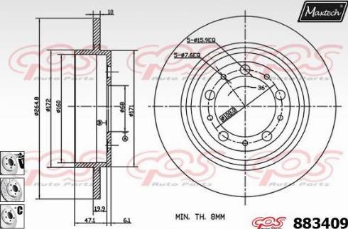 Maxtech 883409.6980 - Discofreno autozon.pro