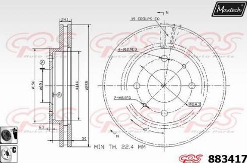 Maxtech 883417.6060 - Discofreno autozon.pro