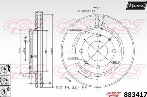 Maxtech 883417.6880 - Discofreno autozon.pro