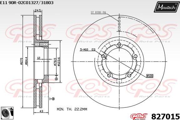 Maxtech 883430 - Discofreno autozon.pro