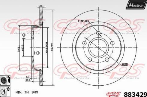 Maxtech 883429.6060 - Discofreno autozon.pro