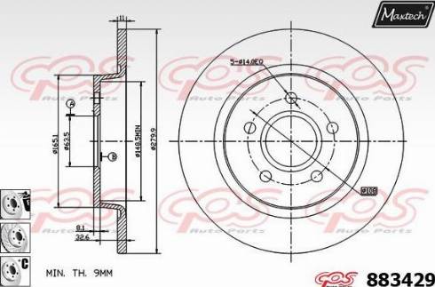 Maxtech 883429.6880 - Discofreno autozon.pro