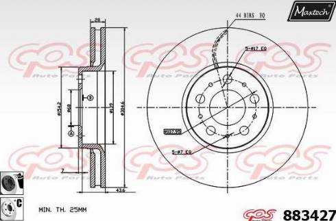 Maxtech 883427.6060 - Discofreno autozon.pro