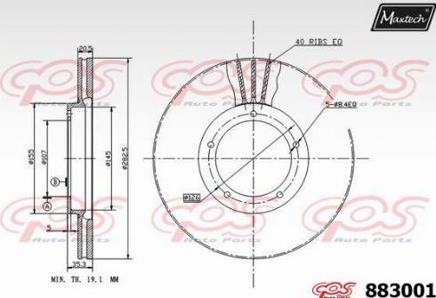 Maxtech 883001.0000 - Discofreno autozon.pro