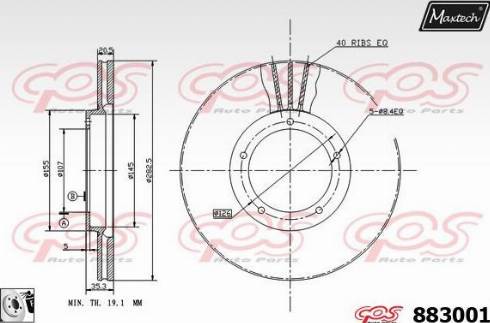 Maxtech 883001.0080 - Discofreno autozon.pro