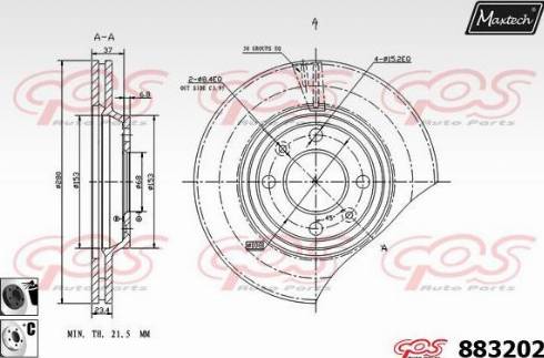 Maxtech 883202.6060 - Discofreno autozon.pro