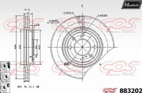 Maxtech 883202.6880 - Discofreno autozon.pro