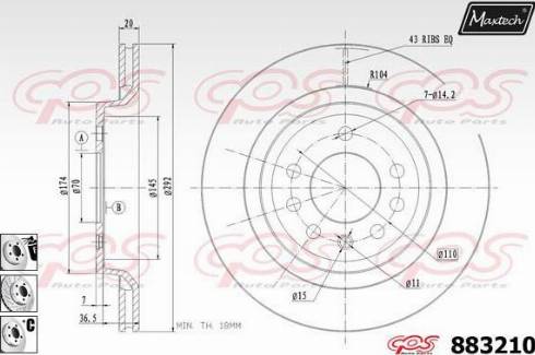 Maxtech 883210.6880 - Discofreno autozon.pro