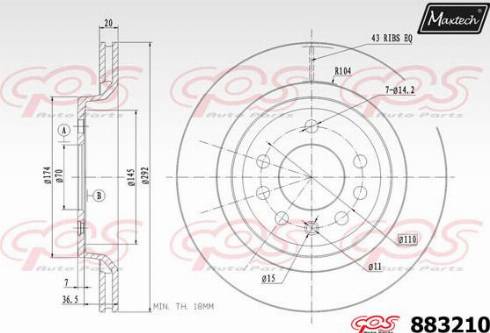 Maxtech 883210.0000 - Discofreno autozon.pro