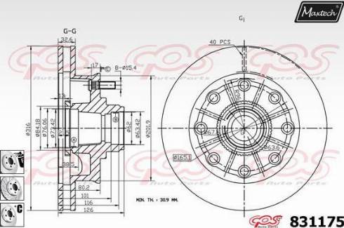 Maxtech 831175.6880 - Discofreno autozon.pro