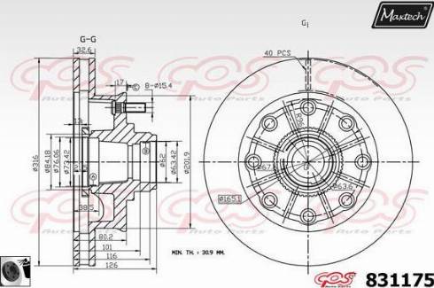 Maxtech 831175.0060 - Discofreno autozon.pro