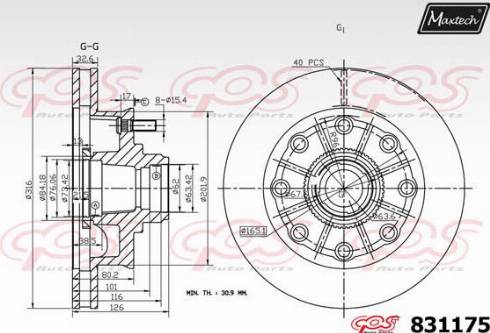 Maxtech 831175.0000 - Discofreno autozon.pro