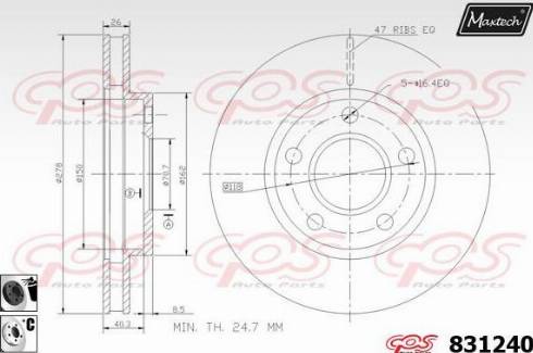 Maxtech 831240.6060 - Discofreno autozon.pro