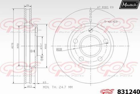 Maxtech 831240.0000 - Discofreno autozon.pro