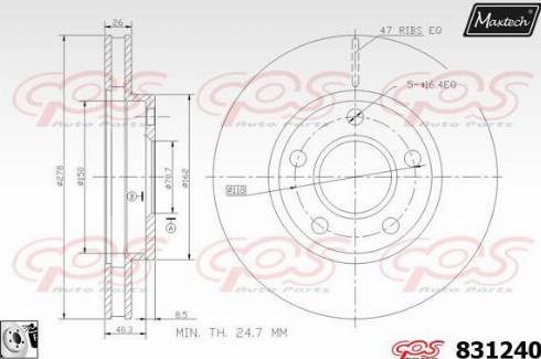 Maxtech 831240.0080 - Discofreno autozon.pro