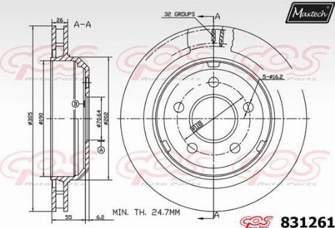 Maxtech 831261.0000 - Discofreno autozon.pro