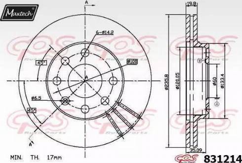 Maxtech 831214.0000 - Discofreno autozon.pro