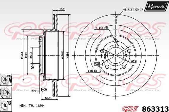 Maxtech 831214 - Discofreno autozon.pro