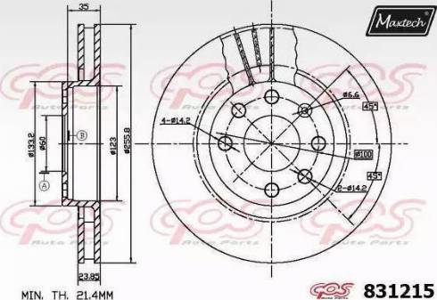 Maxtech 831215.0000 - Discofreno autozon.pro