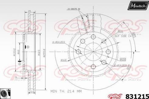 Maxtech 831215.0060 - Discofreno autozon.pro