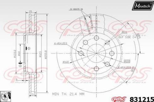 Maxtech 831215.0080 - Discofreno autozon.pro