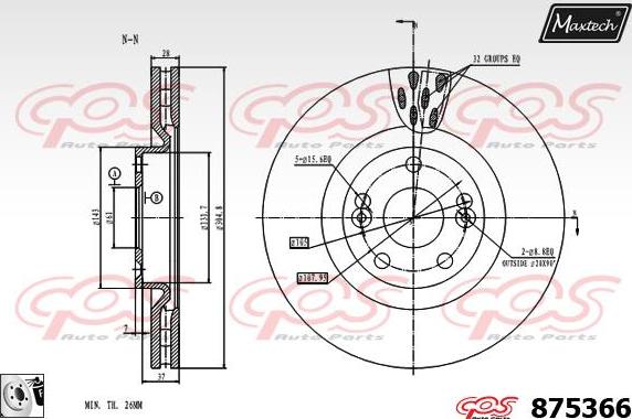 Maxtech 831215 - Discofreno autozon.pro