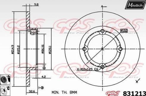 Maxtech 831213.6060 - Discofreno autozon.pro