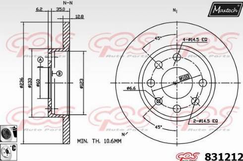 Maxtech 831212.6060 - Discofreno autozon.pro