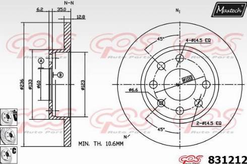 Maxtech 831212.6880 - Discofreno autozon.pro