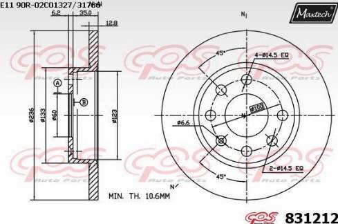 Maxtech 831212.0000 - Discofreno autozon.pro