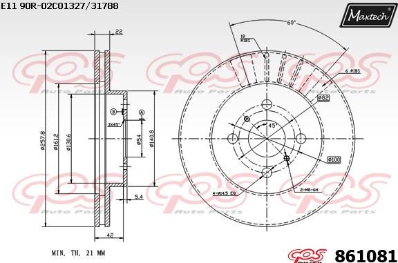 Maxtech 831271 - Discofreno autozon.pro