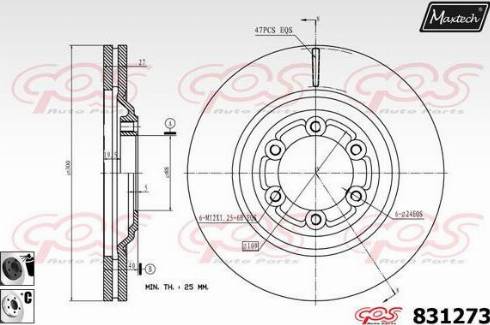 Maxtech 831273.6060 - Discofreno autozon.pro