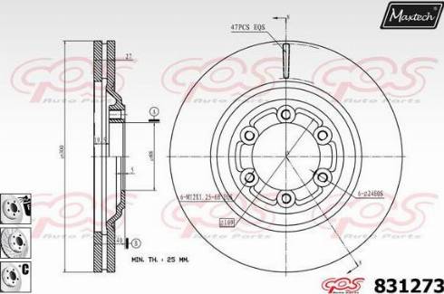 Maxtech 831273.6880 - Discofreno autozon.pro