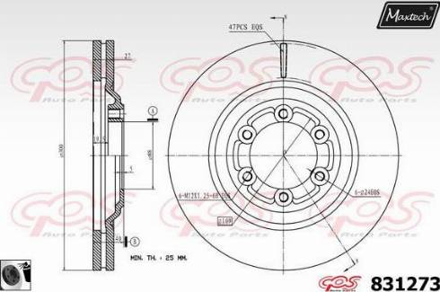 Maxtech 831273.0060 - Discofreno autozon.pro