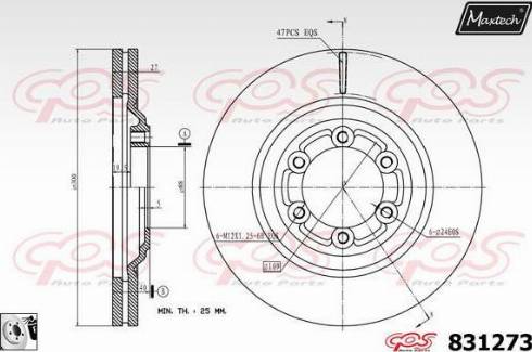 Maxtech 831273.0080 - Discofreno autozon.pro