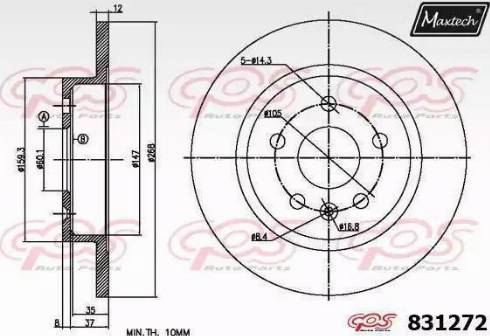 Maxtech 831272.0000 - Discofreno autozon.pro