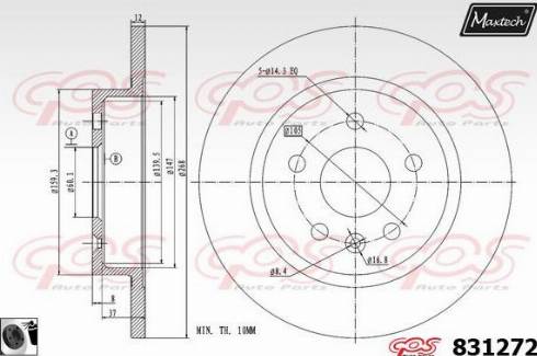 Maxtech 831272.0060 - Discofreno autozon.pro