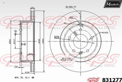 Maxtech 831277.0000 - Discofreno autozon.pro