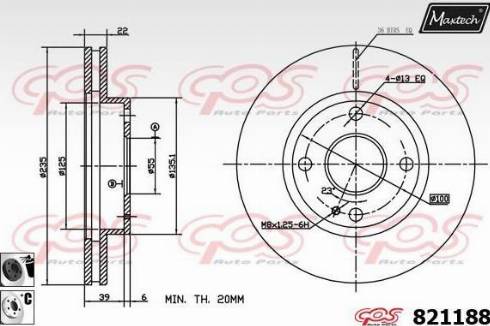 Maxtech 821188.6060 - Discofreno autozon.pro