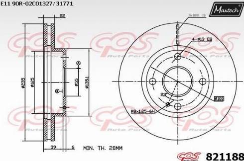 Maxtech 821188.0000 - Discofreno autozon.pro